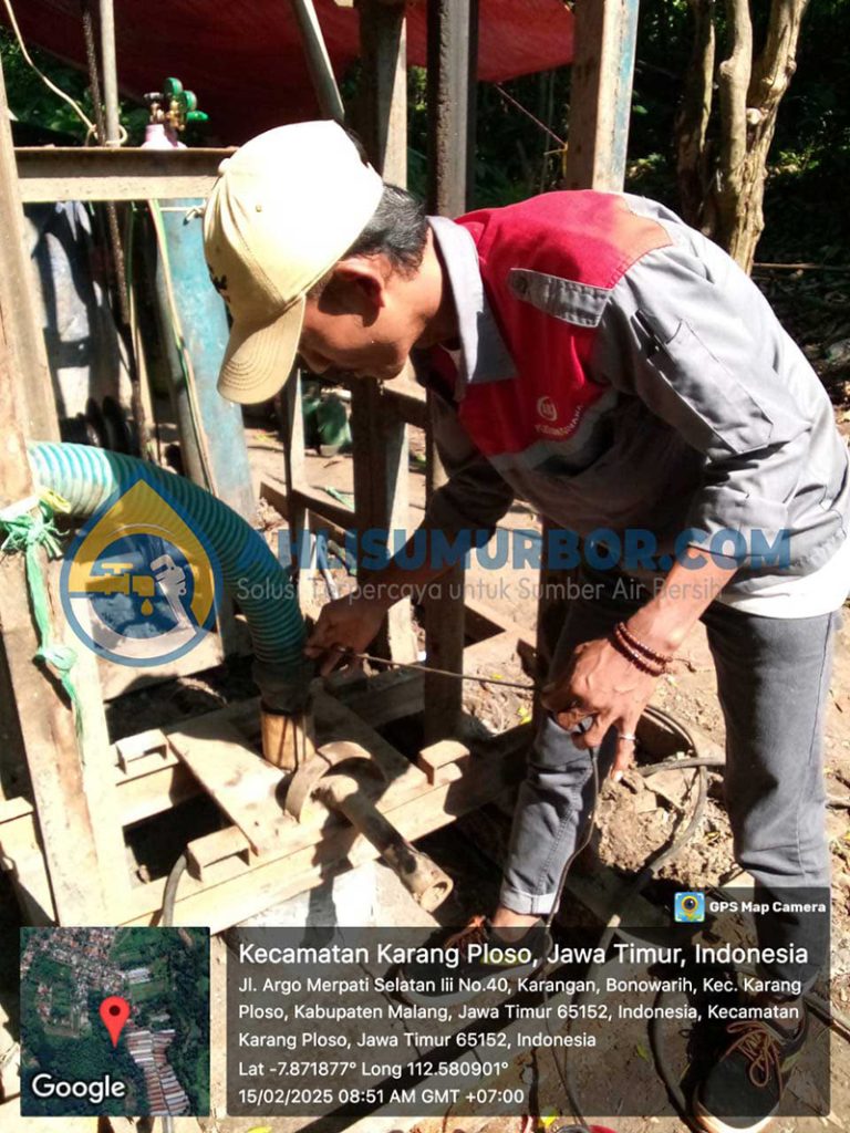 paralon patah di dalam sumur bor