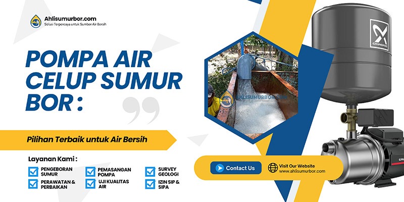 pompa air celup sumur bor