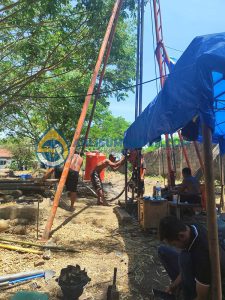 Pengeboran Sumur Bor di PDAM Nganjuk