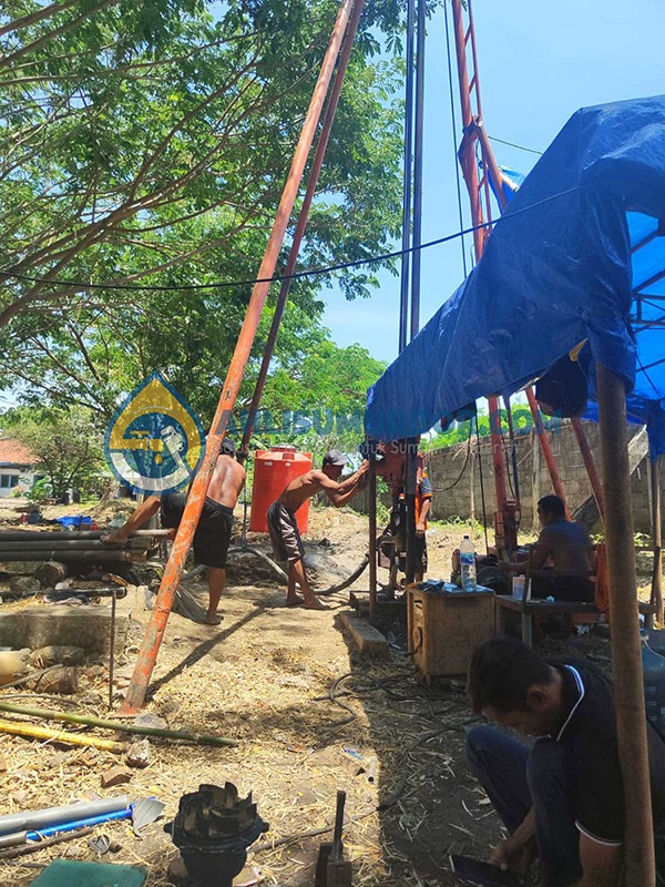 Pengeboran Sumur Bor di PDAM Nganjuk