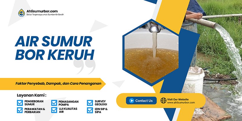 air sumur bor keruh