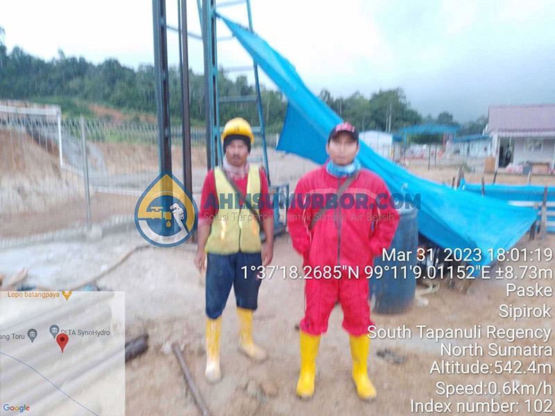 Pengeboran Sumur Bor di PT North Sumatera Hydro Energy
