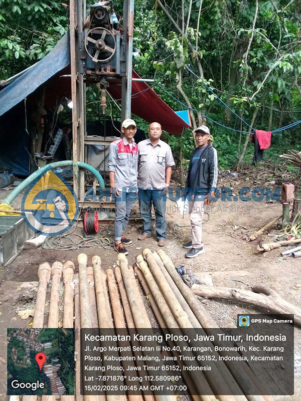 Pengeboran Sumur Bor di PDAM Malang