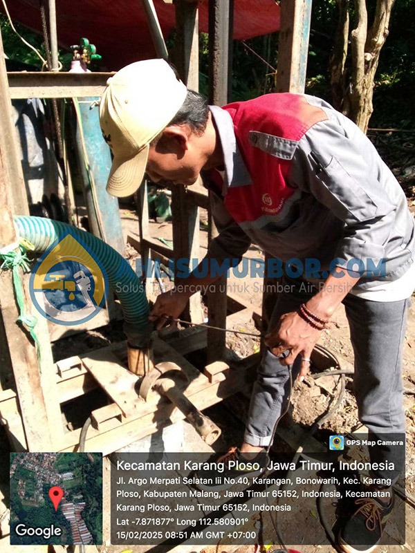 Pengeboran Sumur Bor di PDAM Malang