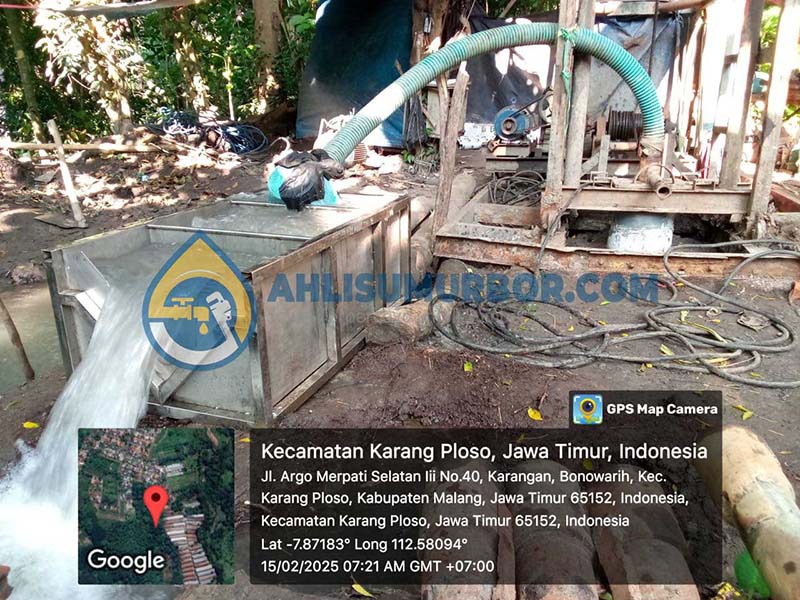 Pengeboran Sumur Bor di PDAM Malang