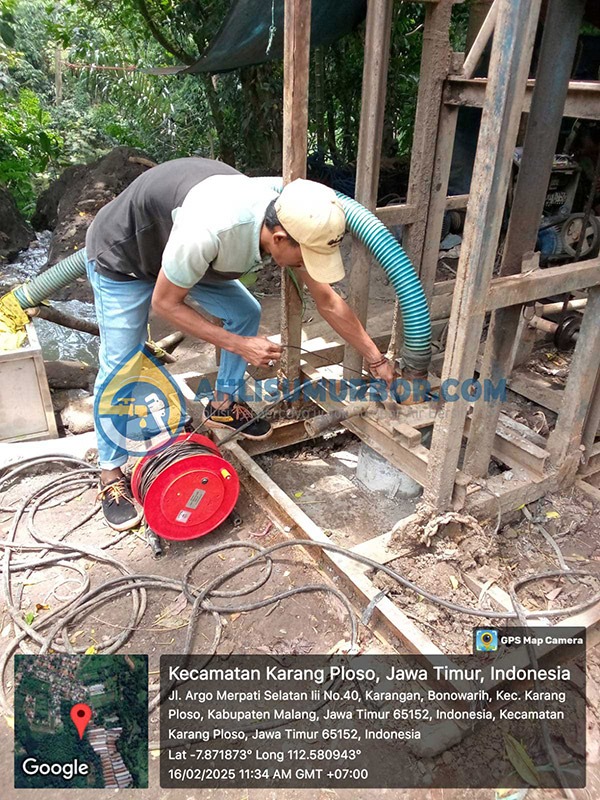 Pengeboran Sumur Bor di PDAM Malang