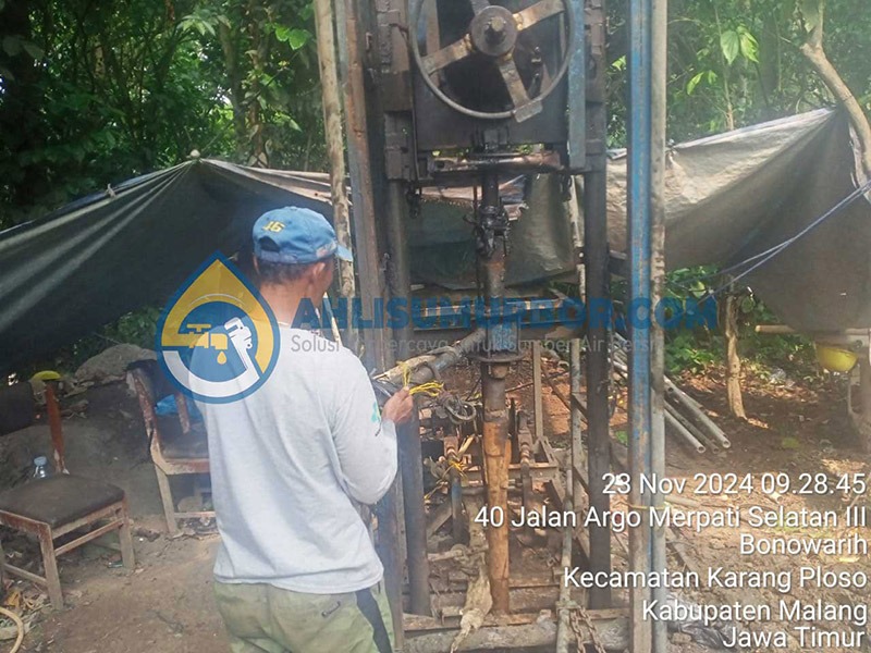 Pengeboran Sumur Bor di PDAM Malang