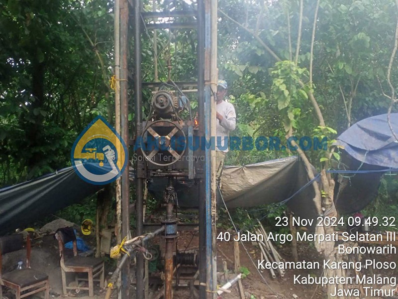 Pengeboran Sumur Bor di PDAM Malang