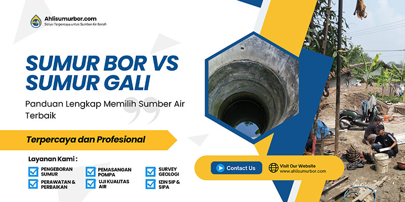 perbedaan sumur bor dan sumur gali