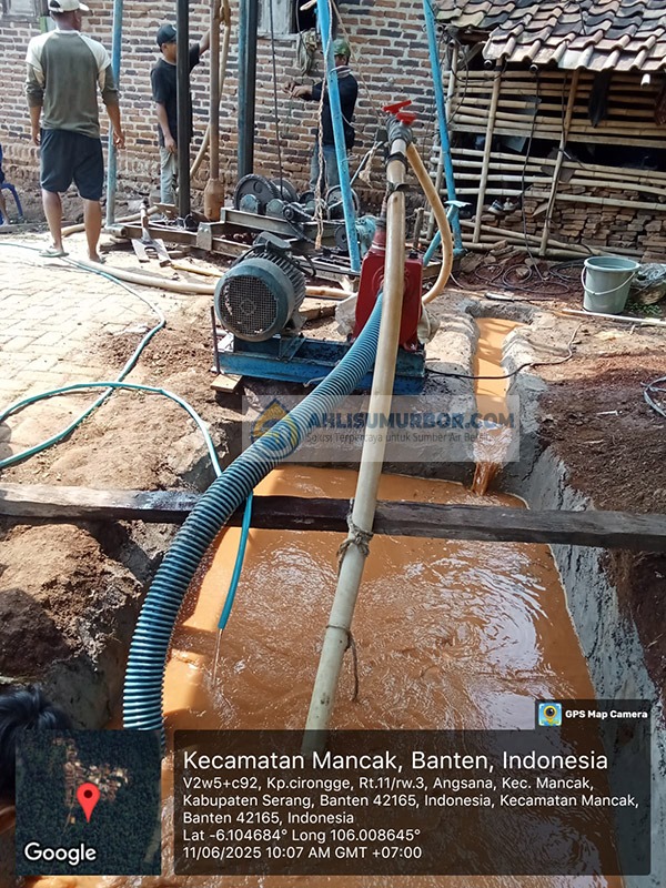 Dokumentasi pekerjaan sumur bor dalam untuk kebutuhan industri