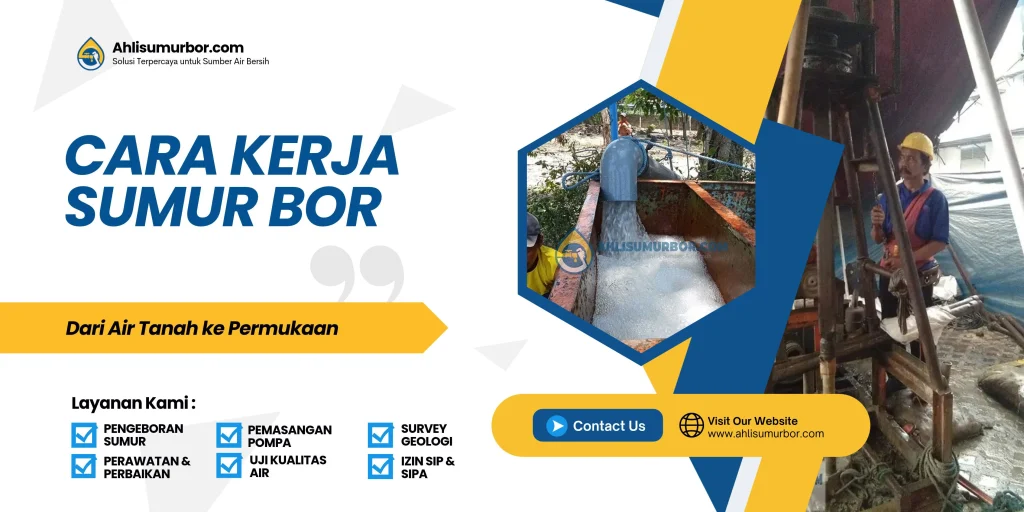 cara kerja sumur bor